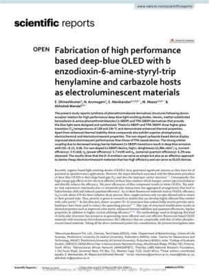  Keto-Carbazole: 혁신적인 유기 발광 다이오드와 고성능 태양전지의 미래를 열다!